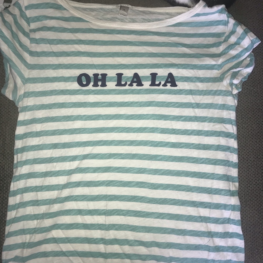 Vintage cotton T-shirt in oh la la